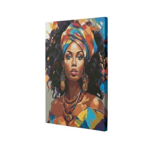 Framed Mounted Canvas. African Queen image