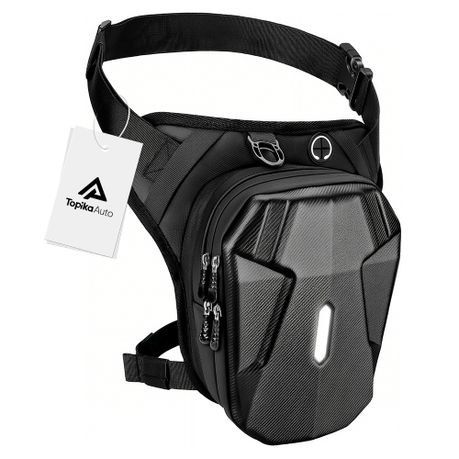 Topika Motorcycle Thigh Bag Water-Resistant Leg Pouch with Reflective Strap Image