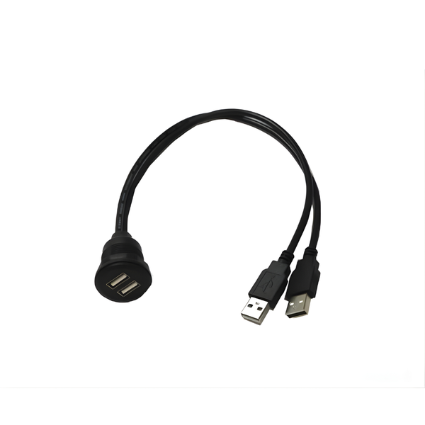 XY-USB2A/USB2APJF-2/50 Dual USB2.0A Panel Jacks with 50cm Flyleads