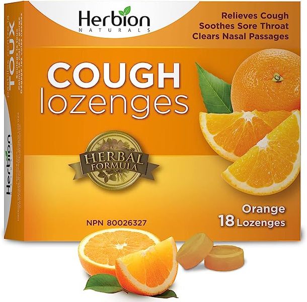 Herbion Naturals All Natural Orange Cough Drop 18 Pack