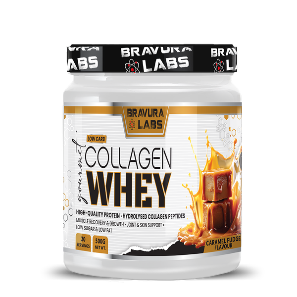Bravura Labs Gourmet Collagen Whey - Caramel Fudge - 500g