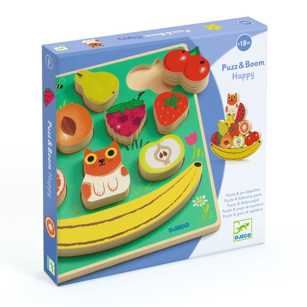 Djeco Wooden Puzzles - Puzz &amp; Boom Happy