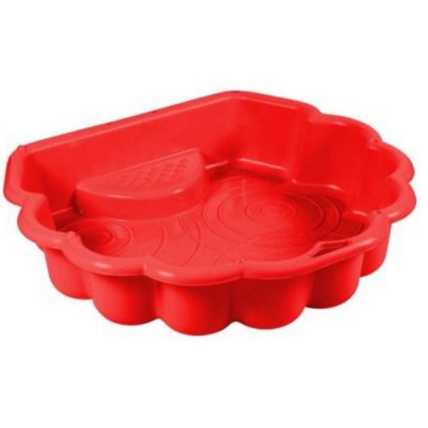 Play Sand &amp; Pool Pit For Kids (Red) Sand not included