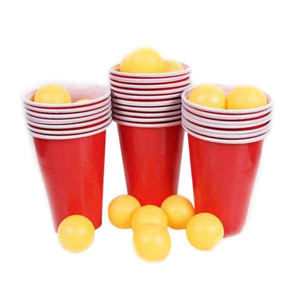 Bulk Pack Beer Pong Set – 36 cups and 18 Balls