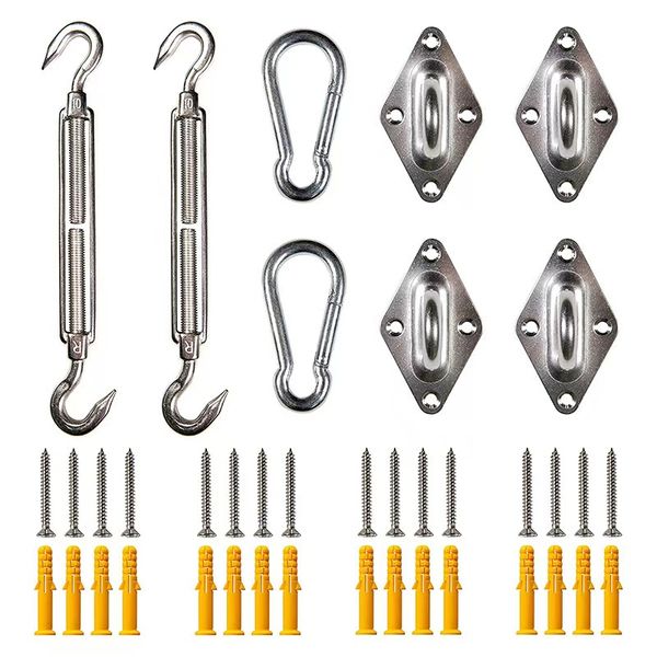 Hooks for Sunshade Net-Expansion Screws Stainless Steel Set of 40 -M