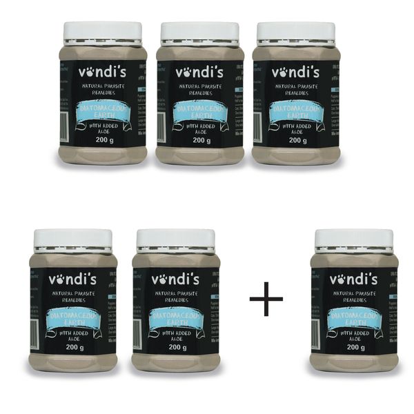 Vondi's Diatomaceous Earth Dewormer - 6 x 200g