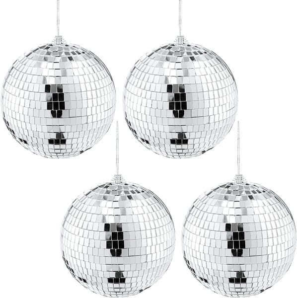 Bestby - 4 Piece Mirror Ball for Disco, Wedding or Party