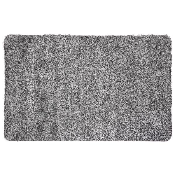 5five Dark Grey Super Absorbent Rectangular Bath Mat - 70x45cm