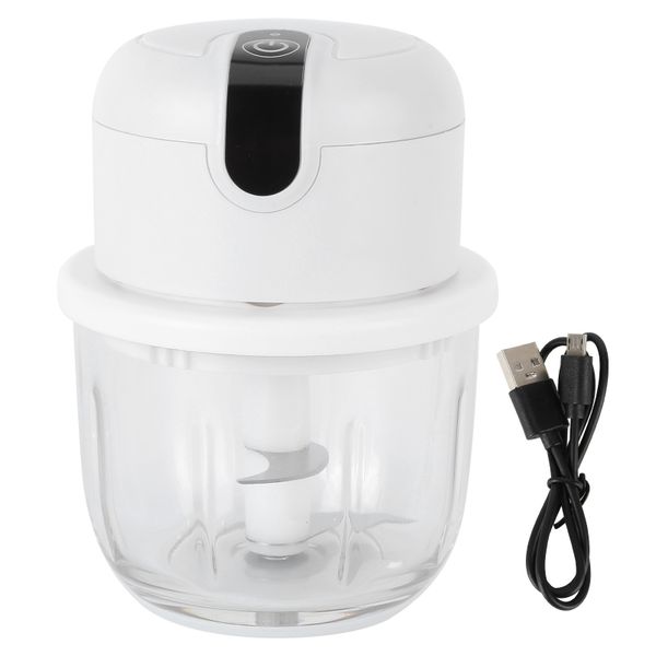 350ML Electric Garlic Grinder Rechargeable Meat Grinder Mincer for Kitchen