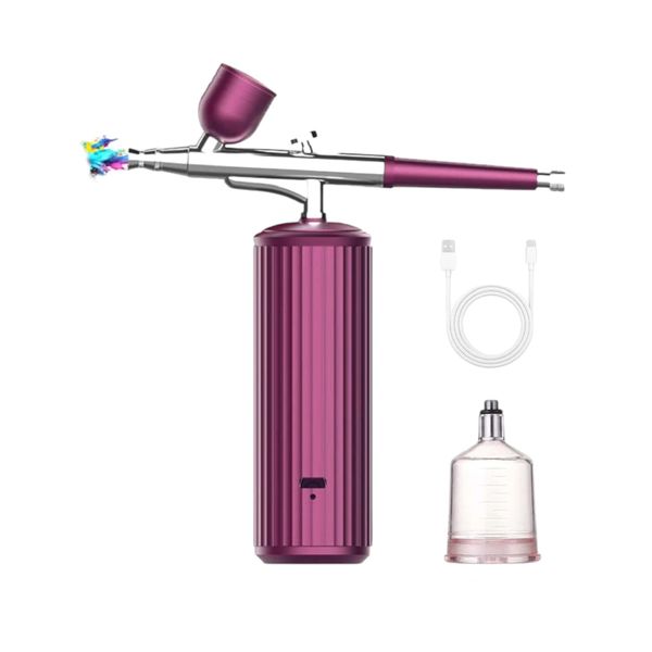 Portable Airbrush Compressor Kit, Ideal For Nails, Art, Cake &amp; Makeup