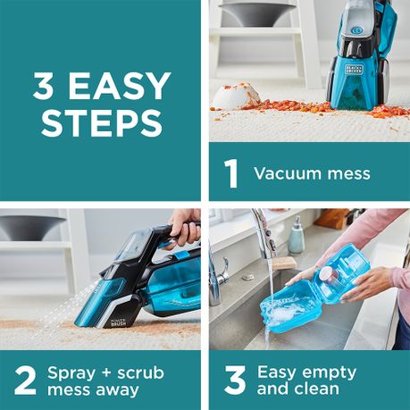 BLACK DECKER SPILLBUSTER Cordless Spill Spot Cleaner Power