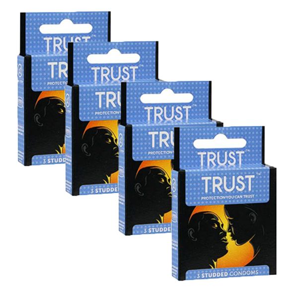 Trust Condoms Studded - 4 x 3 Pack