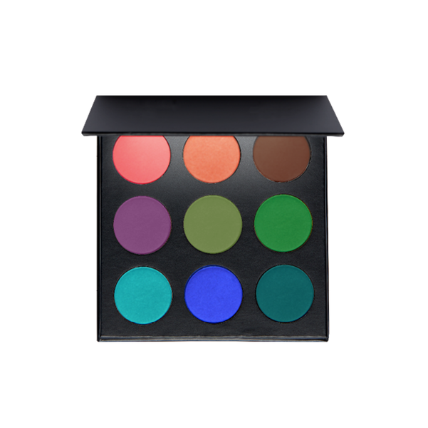 Inuka Beauty 9 Shade Eyeshadow Palette - Colours