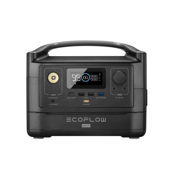 EcoFlow RIVER Max 576Wh Portable Power Station - SA Plug Points