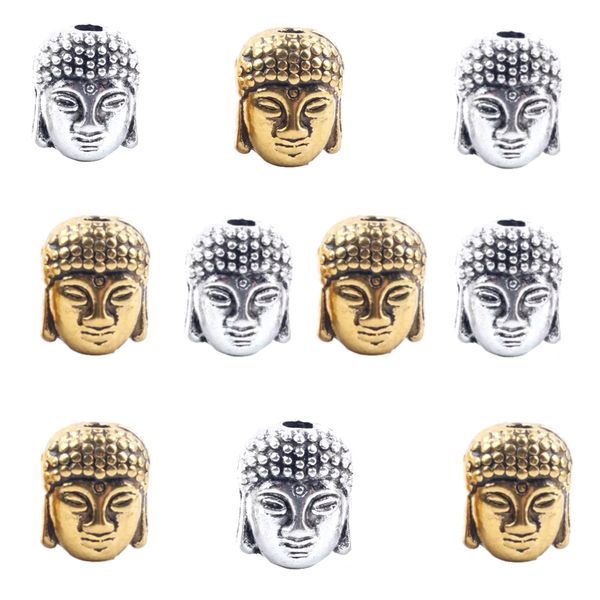 Craft DIY 10pc Double-Sided Buddha Jewellery Making Beads - 11mm