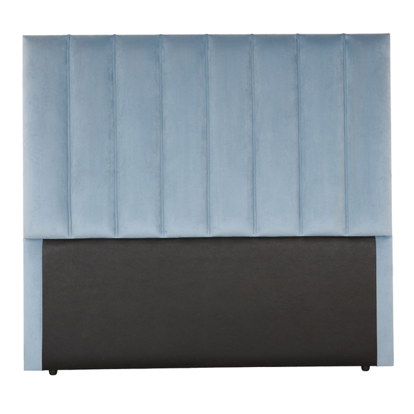 Room Studio - Zarra Vertical Paneled Full Length Velvet Headboard
