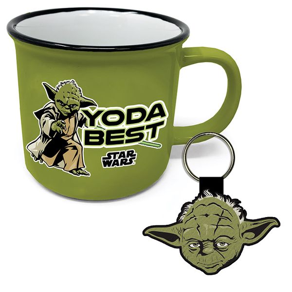 Star Wars (Yoda Best) Campfire Mug and Keychain Set