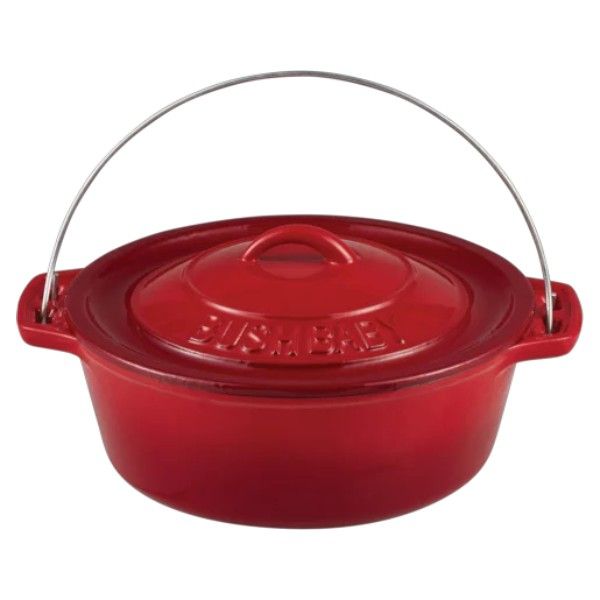 Bush Baby No.12 Cast Iron Pot 30cm Flat Bottom Potjie