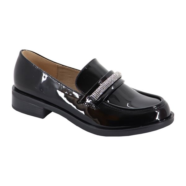 Shado Ladies Loafer with Diamante Front Strip