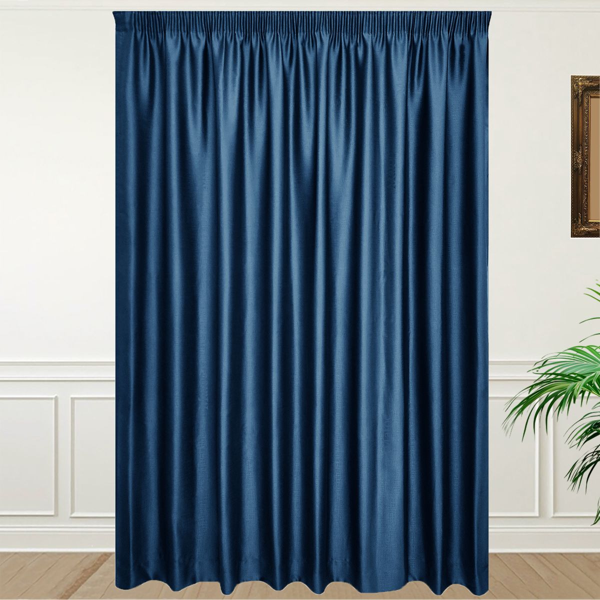 Matoc Designs Curtain Blockout Shimmer Dark Blue Taped Shop