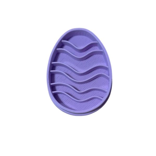 Hubbe Cookie Cutter - Easter Egg with Wavey Lines