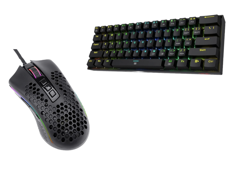 Redragon K630 Wired Keyboard and M808 STORM Lightweight Mouse Bundle