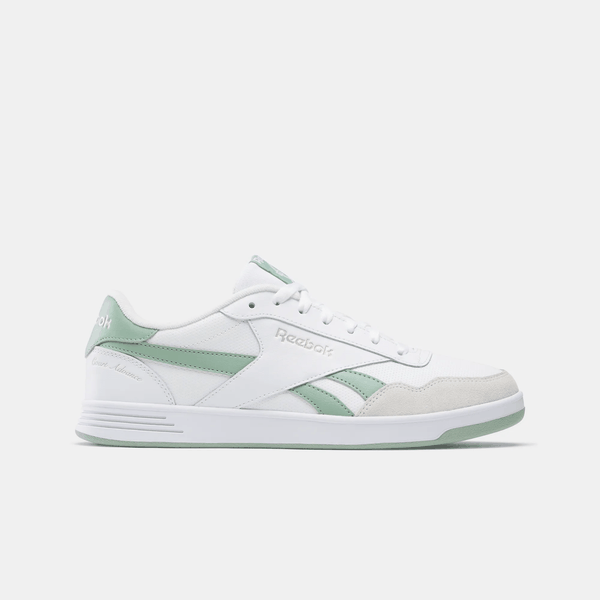 Reebok Men's Court Advance Shoes - White/Hybrid Green/Barely Grey
