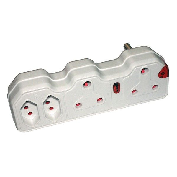 Bulk Pack 2 x Current Surge Protected Adaptor - 2 x 16 Amp - 2 x 5 Amp