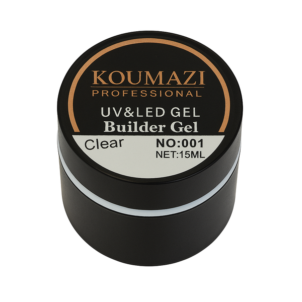 Koumazi Builder Gel 15ml - UV/LED Curing - 17 Natural Pink Nude Shades