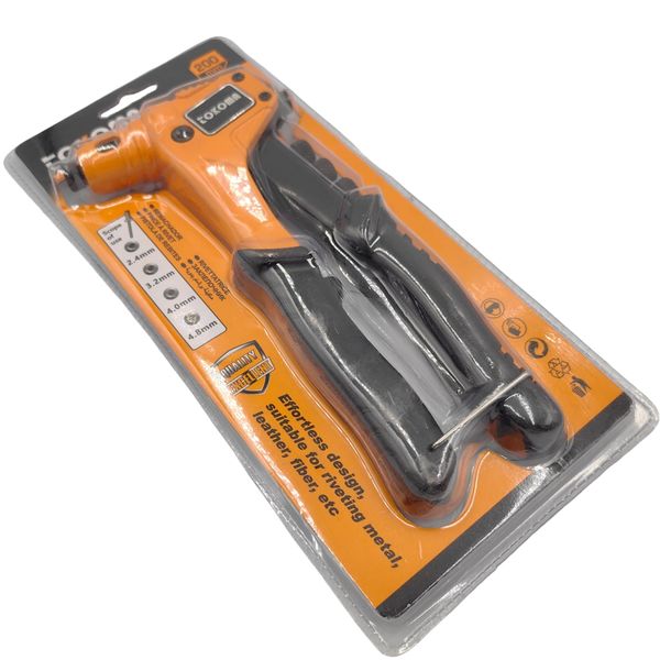 TOKOMA Hand Riveter (2.4-4.8mm Rivets, Effortless Design)