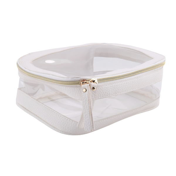 Clear Makeup Case Toiletry Bag Multipurpose Travel Makeup Train Case