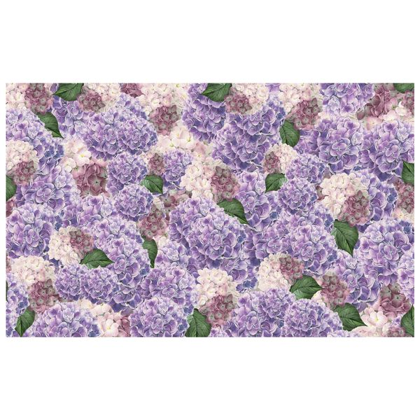 Mix of Purple and White Flowers Rectangle Tablecloth