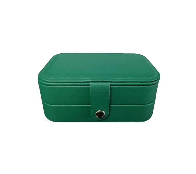 2 Layer Pu Leather Portable Travel Jewelry Organizer Case