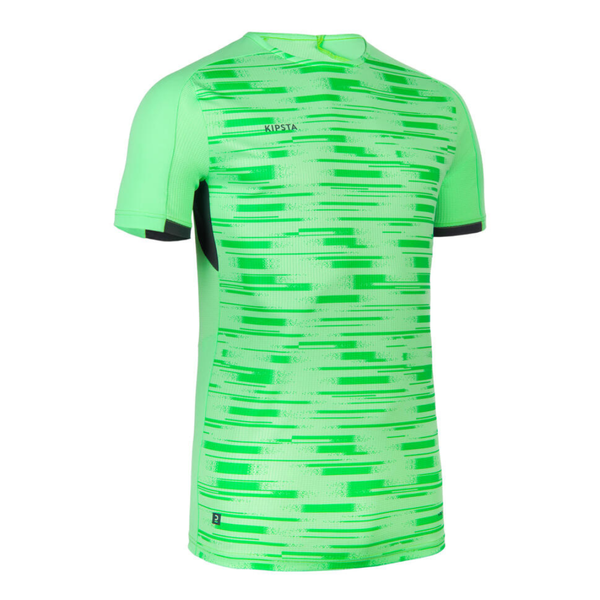 Kipsta Short-Sleeved Football Shirt Viralto PXL - Green &amp; Black