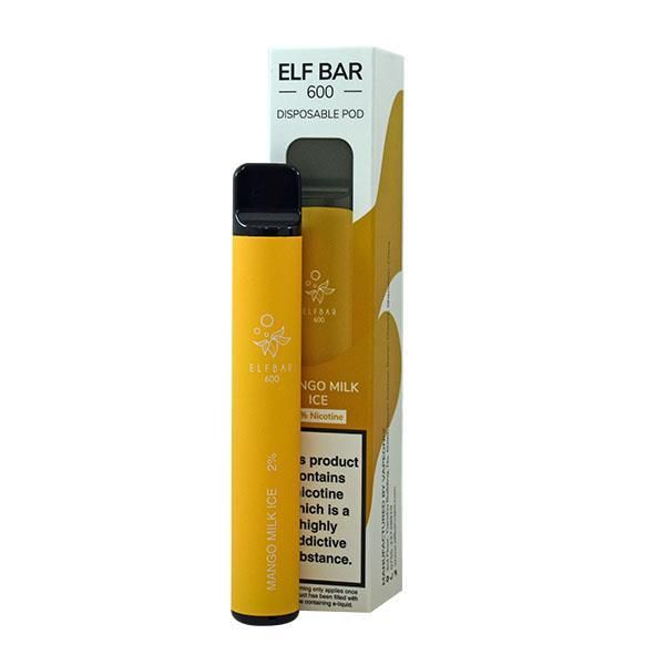 Elf Bar Disposable Vape - 600 - Mango Milk Ice
