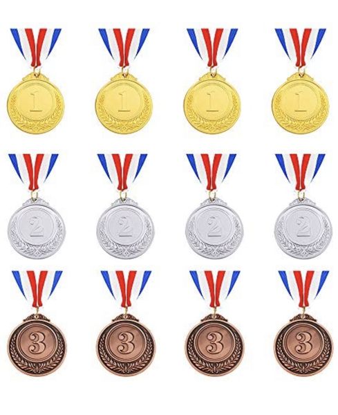 Iron Place Medals on 7/8" Neck Ribbons | 1st 2nd 3rd - Gift