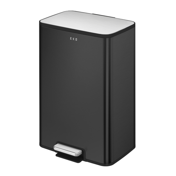 EKO Marina Soft Close Pedal Bin 50L Matte Black