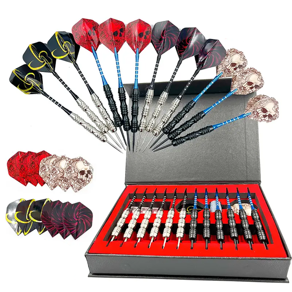 12 Piece High-Quality Dart Set: Perfect For Dart Sports Enthusiasts