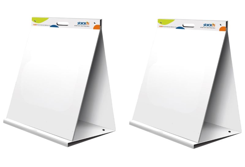 Stick'n Desktop Meeting Pad Repositionable Self-Adhesive Flip Chart Pad x 2
