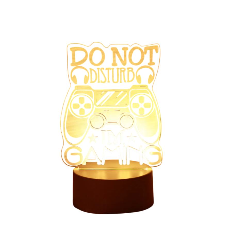 Do Not DIsturb Im Gaming Cool Controller 3D LED Desk Lamp Light