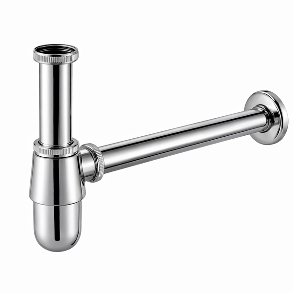 GIO Designer Plumbing Bottle Trap - 40mm x 32mm Chrome Basin Waste Trap