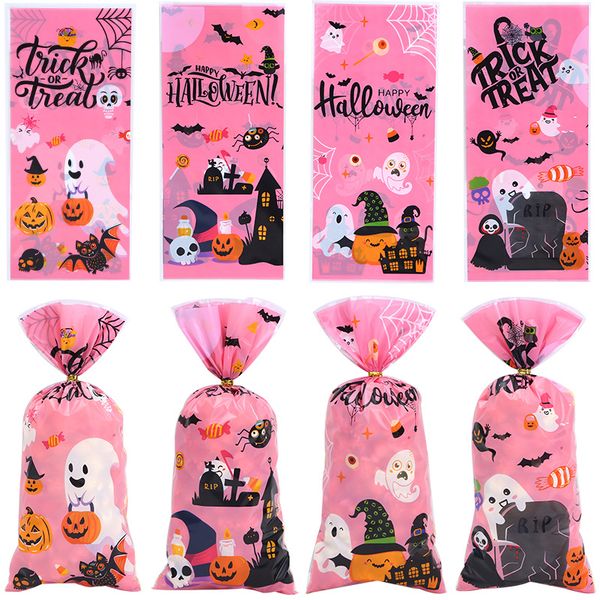 Halloween Treat Sweet Goodie Candy Bag Food-Grade Pattern Goody Snack Party