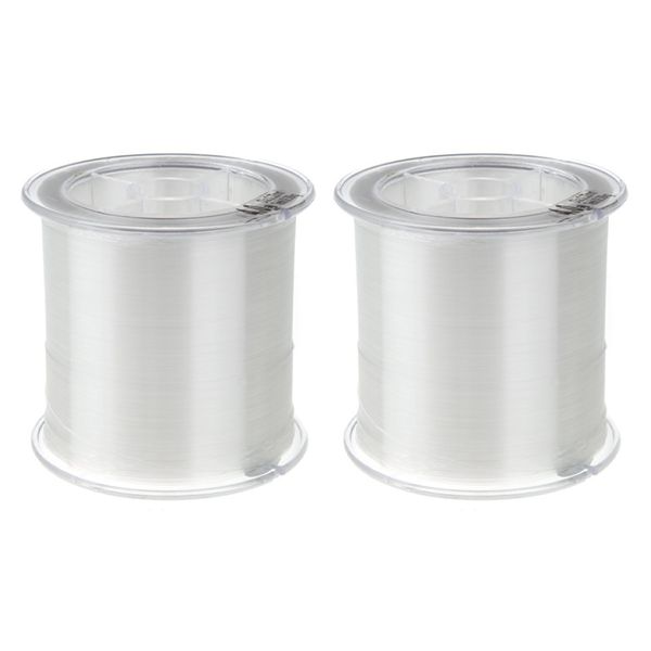 2pcs 500M 0 32mm Strong Monofilament Nylon Fishing Line Transparent
