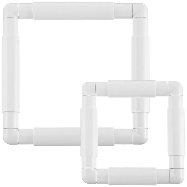 2Pc Frame for Quilting Sewing Hoop,6X6Inch,8X8Inch