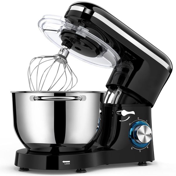 5.5l Electric Kitchen Food Processor 1500w Stand Mixer with 6 Speed Control