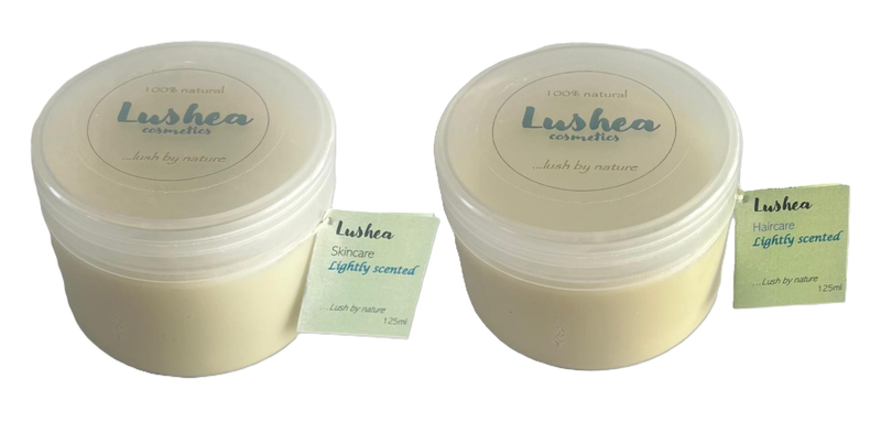 2 x 125ml Lushea natural organic skincare + haircare