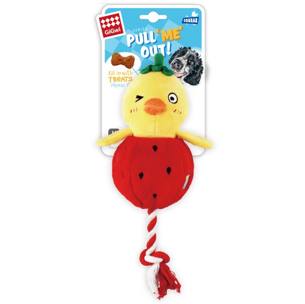 Plush Squeaky Dog Toy Chick-foodie ord with Squeaker