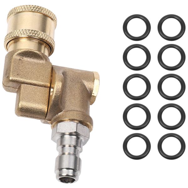 Quick Pivoting Coupler 180 Degree For Pressure Washer Spray Nozzle