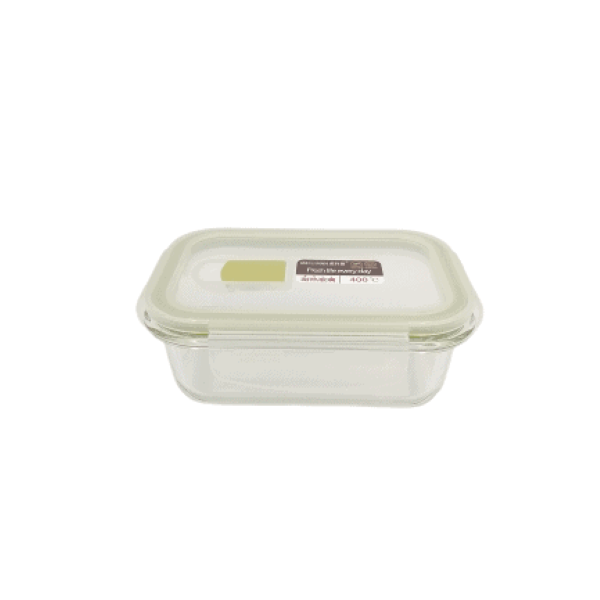 Glass Food Container with Lockable Lid
