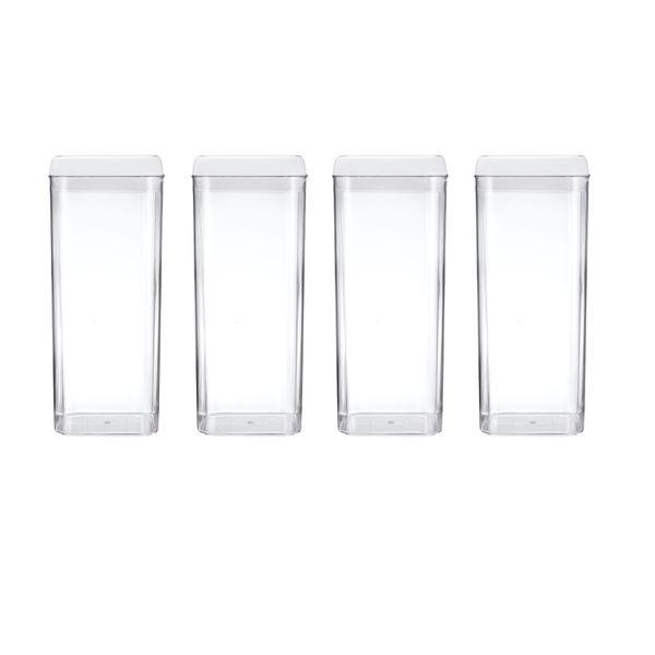 Pack of 4 - 3.1L TRENDZ food canisters